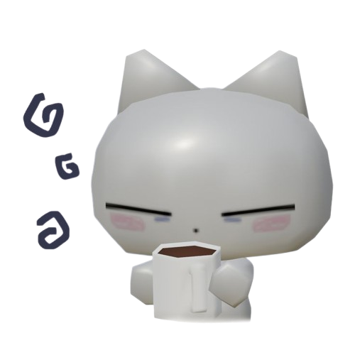 Cat with coffee