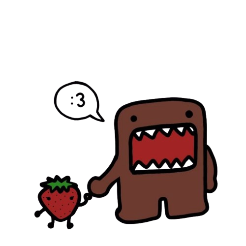Domo with strawberry